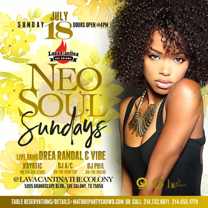 NEO SOUL SUNDAYS feat DREA RANDLE & VIBE The Band Event Details