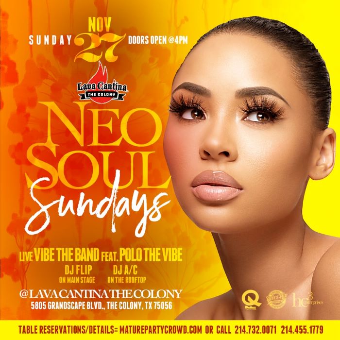 Neo Soul Sundays #mpc, Who is ready to vibe today????? Every Sunday at  Lava Cantina 4pm to 11pm! Maturepartycrowd.com, By Retro Hip World