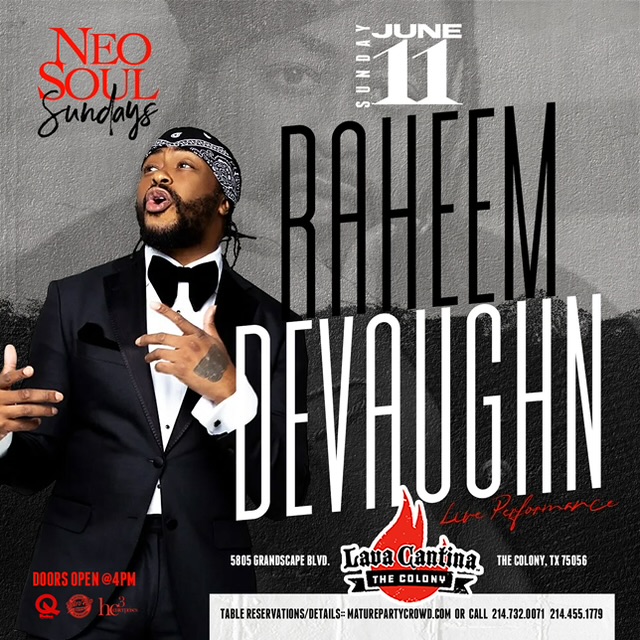 [TICKETS AT THE DOOR] RAHEEM DEVAUGHN LIVE IN CONCERT Neo Soul Sunday